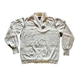 Vince Camuto Women’s  Lightweight Knit Shirt Size M Antique White Pull On